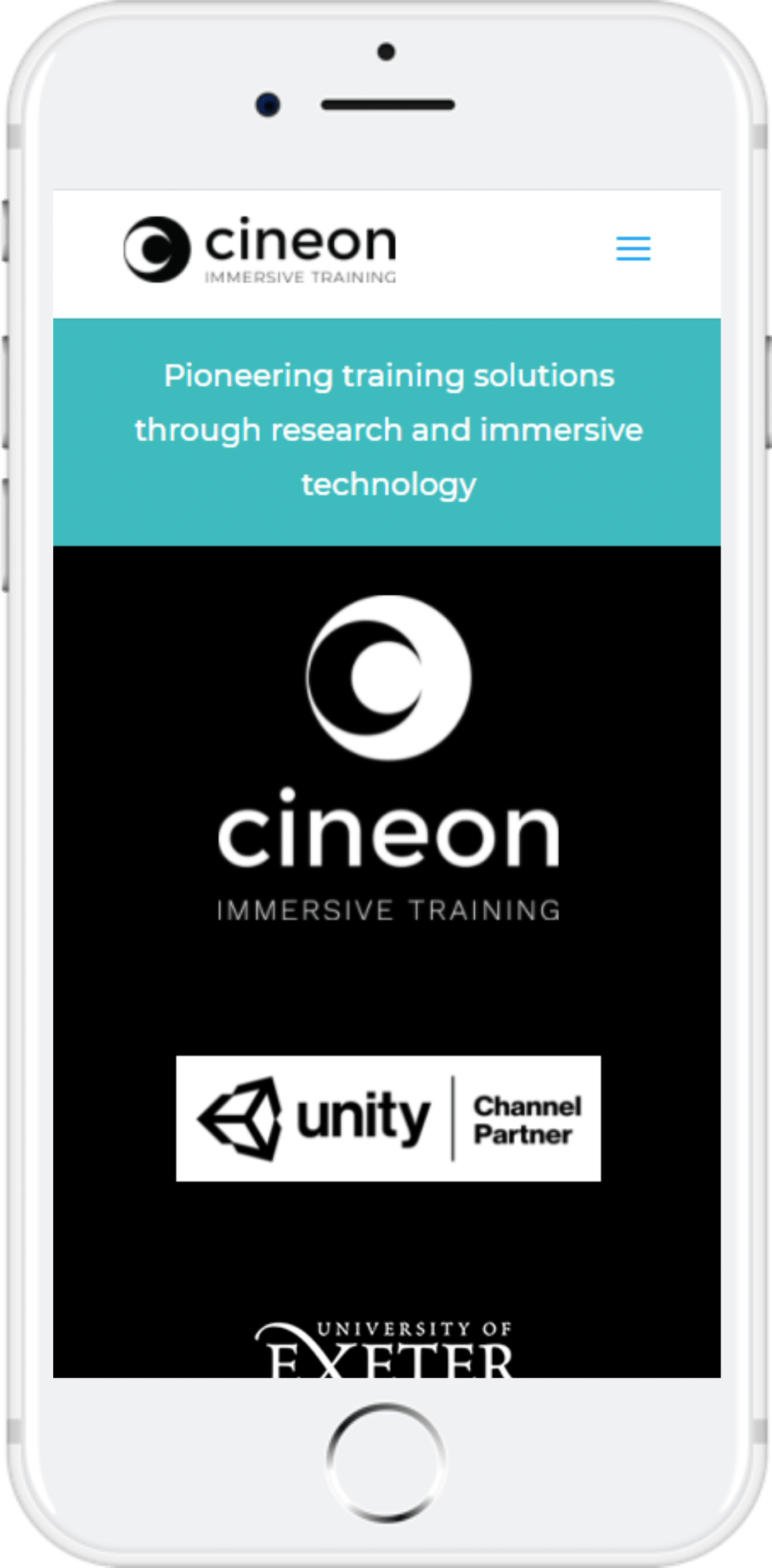 Cineon Immersive Training website