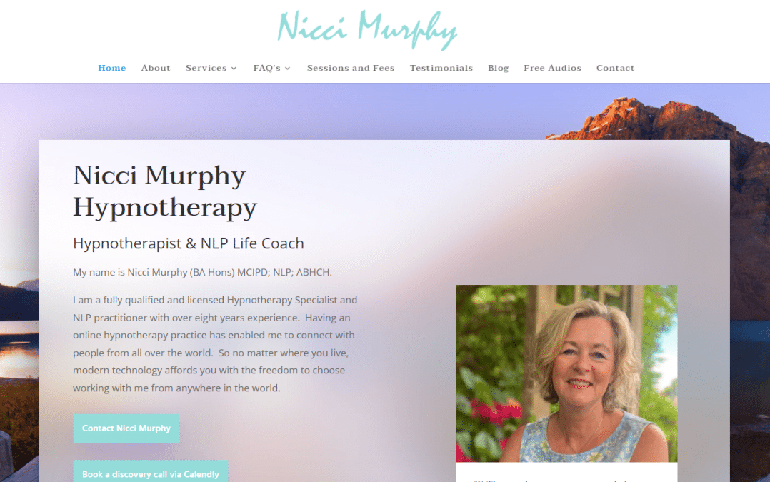 New Website Launch: Nicci Murphy Hypnotherapy