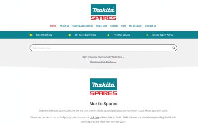 New website launch: Makita Spares