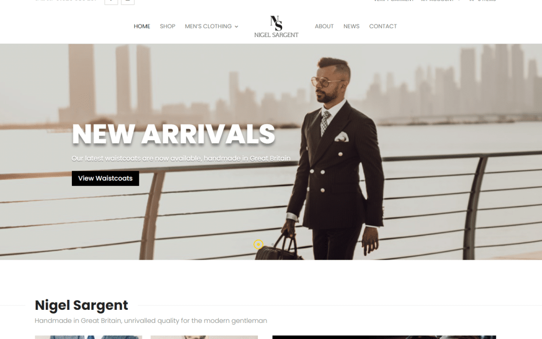 New website launch: Nigel Sargent Clothing