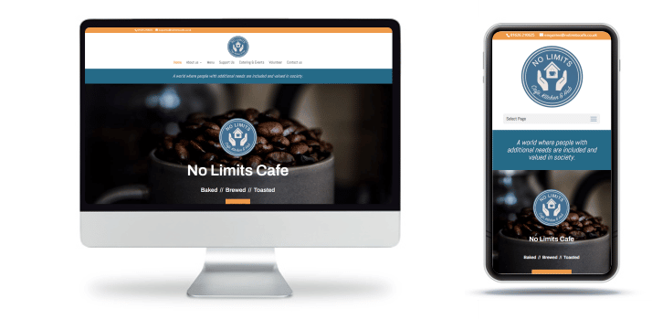 No Limits Café website