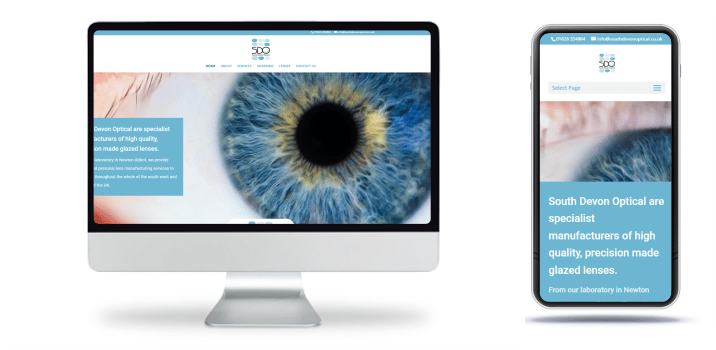 South Devon Optical website