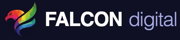 falcon digital dark background logo